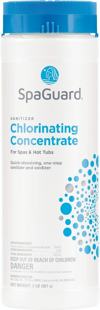 SPAGUARD CHLORINATING CONCENTRATE, 2 LB